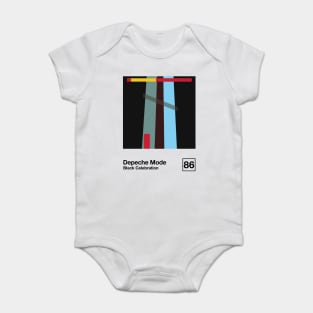 Black Celebration / Minimal Style Graphic Artwork Design Baby Bodysuit